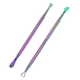 Cuticle Pusher Nail Polish Remover Stainless Steel Manicure Tool Set Gel Nail Polish Peeler Scraper Nail Care Stick Pedicure Kit for Fingernail a
