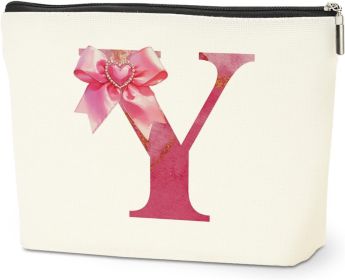 Personalized Initial Makeup Bag