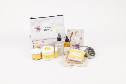 Summery Christmas in July - Care Package, Handmade Natural Bath and Body Gift Box