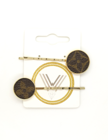 LV Again - Medium & Small Emblem Hair Bling