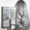 Fashion Silver Hair Dye Cream, Permanent Hair Color Pigment for DIY At-Home Hair Coloring, Rich Color Payoff Hair Dye