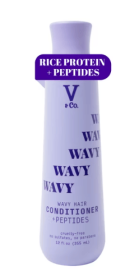 V&Co. Beauty Wavy Hair Nourishing Conditioner with Peptide Technology, 12 oz, Squeeze Bottle