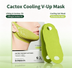 Hydrating Cooling Jawline Shaping Mask with Plant Extracts, Skin Firming Contour Fit Earloop Facial Gel Mask