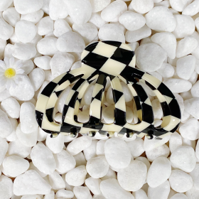 Perfect On Hair Claw (Color: Checkerboard)