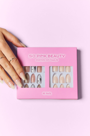 SO PINK BEAUTY Press On Nails 2 Packs (Color: Maven, size: One Size)