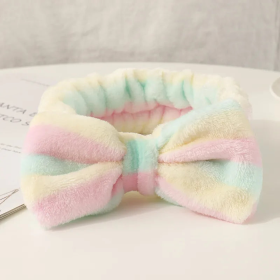 Cosmetic Wash Headband (Color: Pink Polka-Dot)