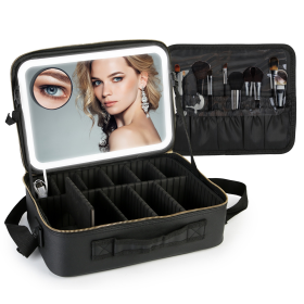Travel Makeup Bag (Color: Black)