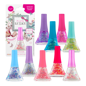LUKKY Peel-off nail polish "Confetti" series, assortment of 12 pieces (size: 0.19 fl.ozAssortment 2)