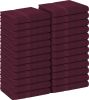 Towels, Salon Towel, Pack of 24, Not Bleach Proof, 16 by 27 Inches, Highly Absorbent Cotton Towels for Hand, Gym, Beauty, Spa, and Home Hair Care